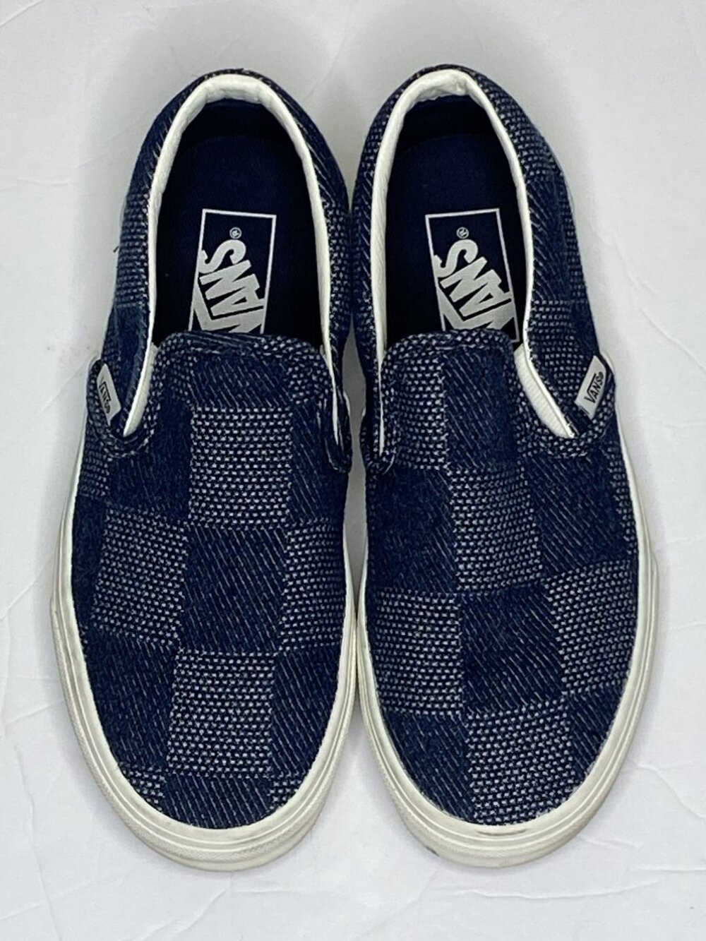 VANS slip on shoes checkered pattern size 6.0 men 7.5 women